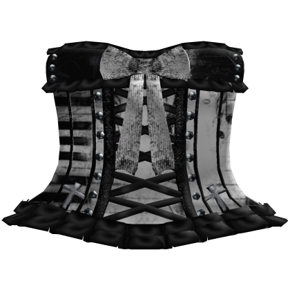 gothic doll laced piano studded corset dress
