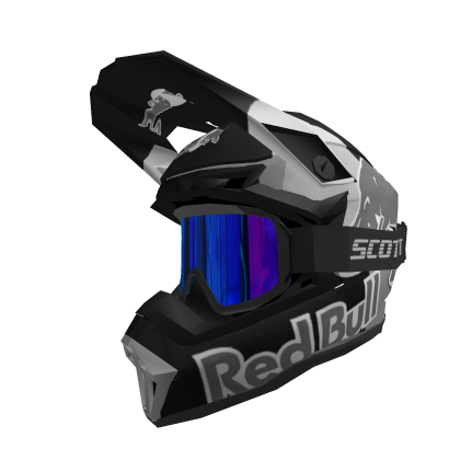 Clean Grey purple RedBull Motorcross Helmet