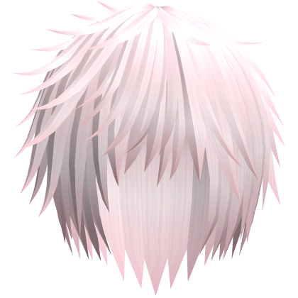 Pastel Pink Unkept Messy Emo Vkei Boy Hair