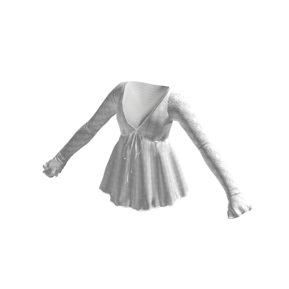 🤍 White Lace Ruffle Top