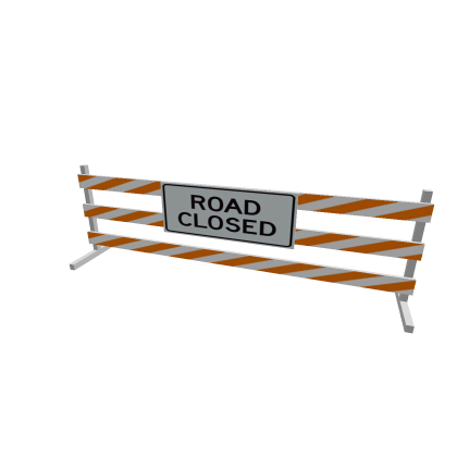 road closed sign
