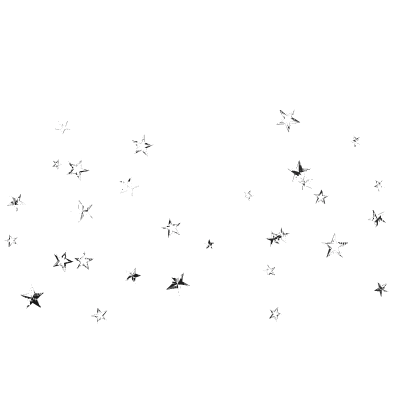 Monochrome Glitch Black White Twinkling Stars