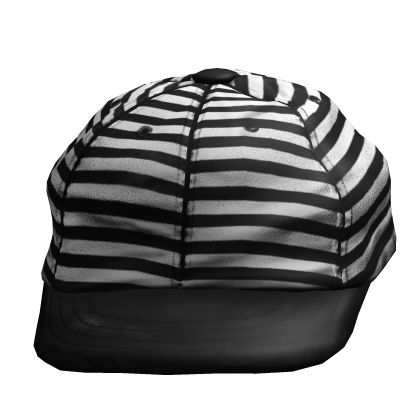 Striped Distressed Tilted Cap