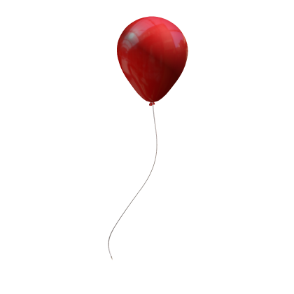 Porcelain It Clown - Red Balloon