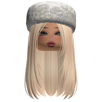 Cute Fuzzy Ushanka Hair w/ Makeup