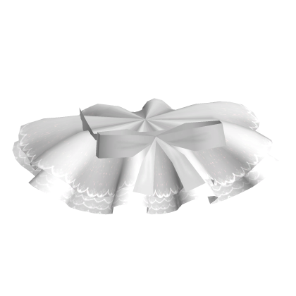 White Mini Ruffled Skirt Ballet