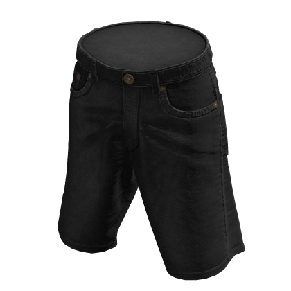 y2k Black Jean Shorts
