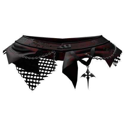 gothic evade mini skirt belt 3.0 red