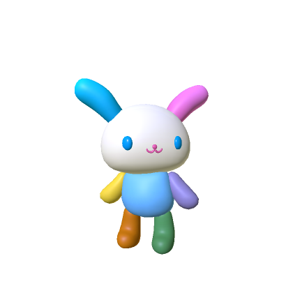 Mini Rainbow Bunny