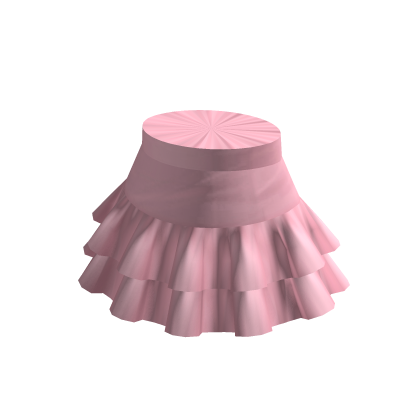 Pink Ruffle Mini Skirt