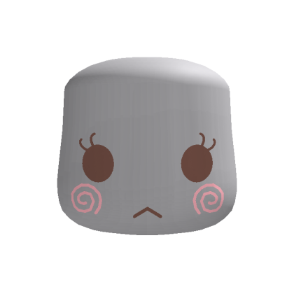 Whimsy Mochi doll Worry Pout swirls face