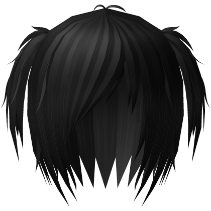 Black dolly bob vkei razor cut scene swag