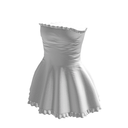 Cute White Fit and Flare Dress