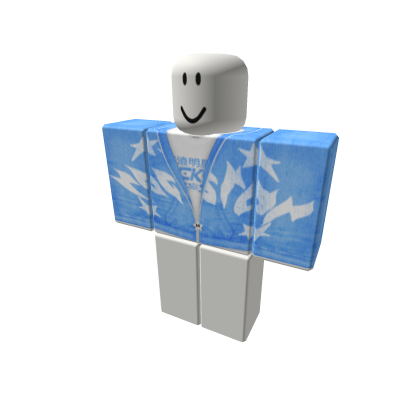 blue rockstar flame on hoodie