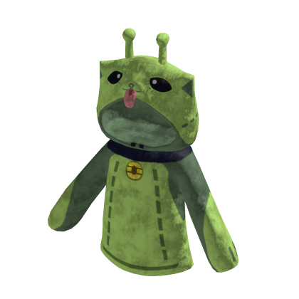 Cute Glorp Alien Cat 💚 Plushie Hoodie