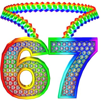 67 rainbow chain necklace