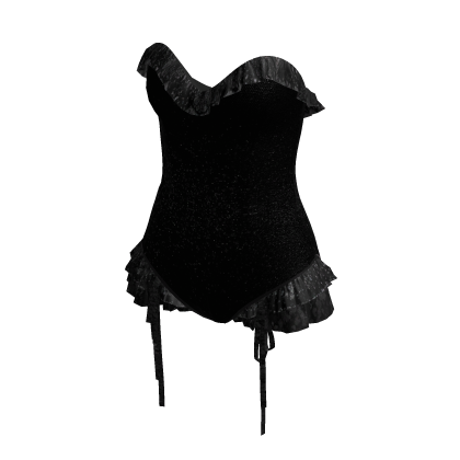 Black Classic Lace Bodysuit