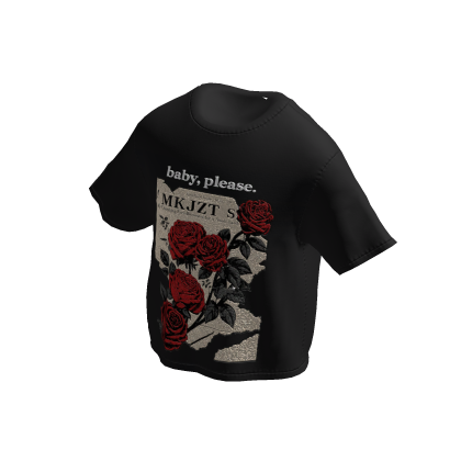 BLACK SHIRT ROSE MAN - MKJZT