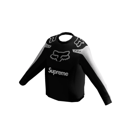 Suprem Fox Racing Moto Black Jersey Top