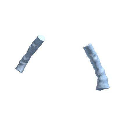 Knitted Arm Warmers Light Blue