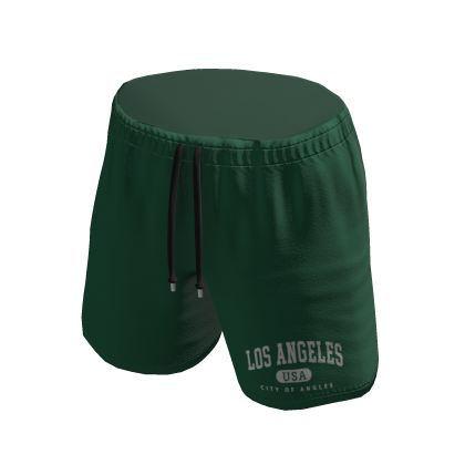 green trendy shorts
