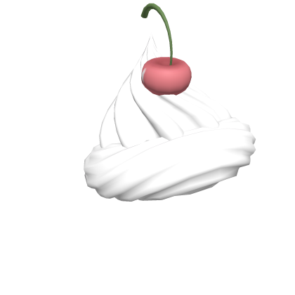 Kawaii cupcake girl whipped cream on head