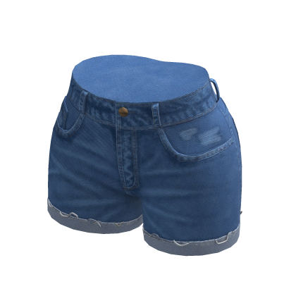 Y2K Ripped Blue Denim Jean Shorts