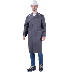 Халат ТУРБО SAFETY летний, серый-т.серый