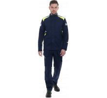 Куртка ACTIVE FLEX / АКТИВ ФЛЕКС, летняя, т.синий-флуоресцентный желтый