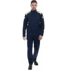 Куртка ACTIVE FLEX / АКТИВ ФЛЕКС, летняя, т.синий-флуоресцентный желтый