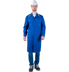 Халат ТУРБО SAFETY летний, василек-синий