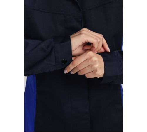 Халат женский ProfLineSpecialist (тк.Смесовая,240), т.синий/васильковый в Симферополе