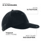 Бейсболка STAN 6 клиньев хлопок 330,06, Чёрный (20)