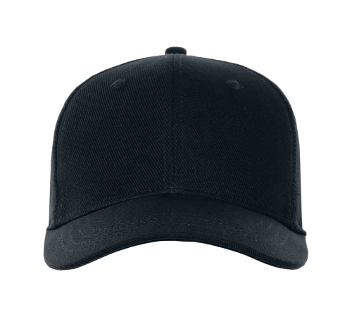 Бейсболка STAN 6 клиньев хлопок 330,06, Чёрный (20)