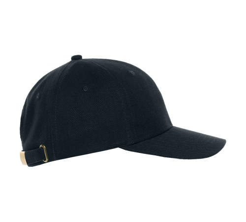 Бейсболка STAN 6 клиньев хлопок 330,06, Чёрный (20)