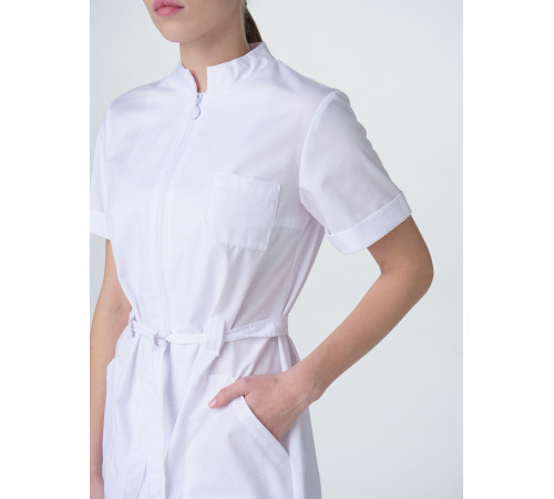 Халат женский Сансара-005 (тк.Смесовая,160) MedLine, белый в Евпатории