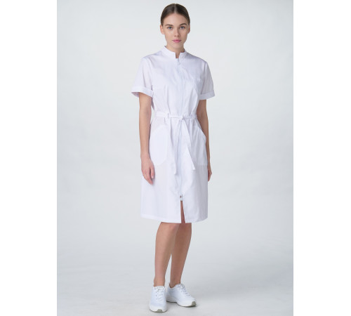 Халат женский Сансара-005 (тк.Смесовая,160) MedLine, белый в Евпатории
