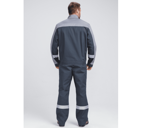 Костюм Бриготек-1 СОП (тк.Смесовая,260) брюки, т.серый/св.серый в Евпатории
