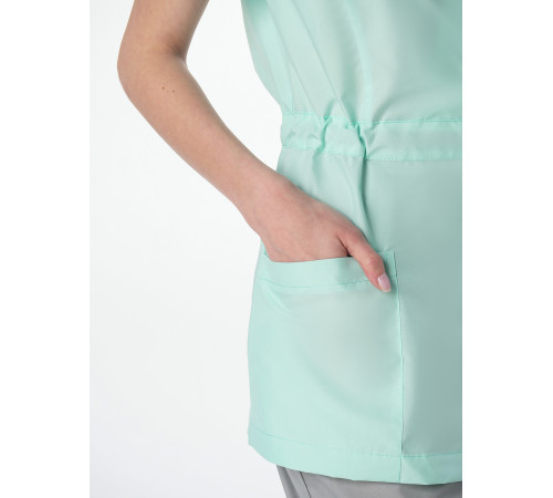 Костюм женский MedLine Арина (тк.Смесовая, 120), серый/мятный в Алупке