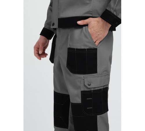 Костюм Вестгард-1 (тк.Канвас,260) брюки, т.серый/черный в Херсоне