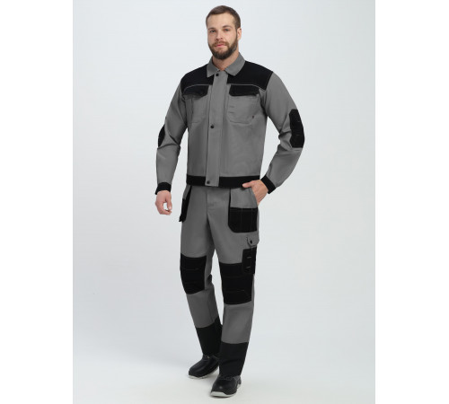 Костюм Вестгард-1 (тк.Канвас,260) брюки, т.серый/черный в Херсоне