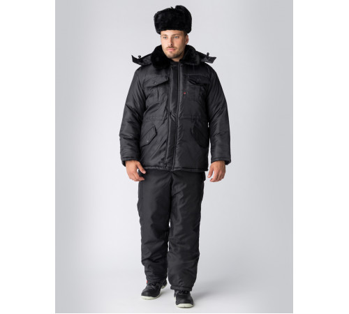 Куртка зимняя Сигур (тк.OxLine,90), черный в Алупке