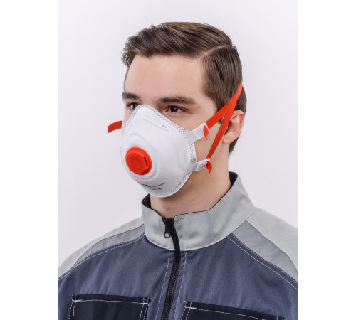 Респиратор чашеобразный DSK PRO 5512 НК с клапаном, FFP3 (10 шт) в Мелитополе