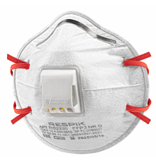 Респиратор чашеобразный RESPIK® RS2230 с клапаном, FFP3 (10 шт)