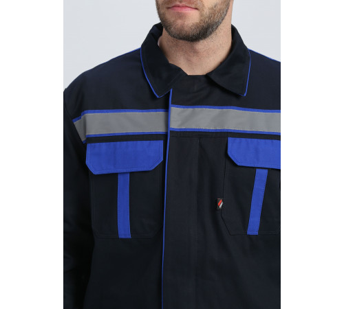 Костюм Итрорис-1 СОП (тк.Саржа,250) брюки, т.синий/васильковый в Саках