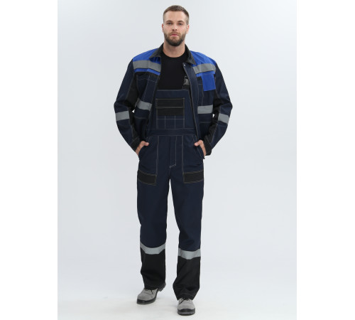 Костюм Вивантек-2 СОП (тк.Смесовая,220) п/к, т.синий/черный/васильковый в Запорожье