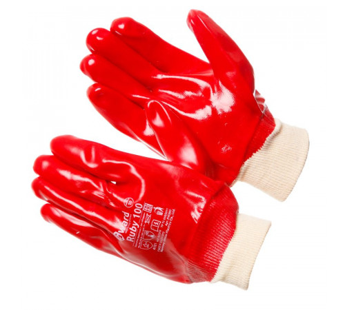 Перчатки Gward МБС ПВХ красные, Ruby100, PVC002 в Красноперекопске