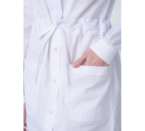 Халат женский Сансара-001 (тк.Смесовая,160) MedLine, белый в Евпатории