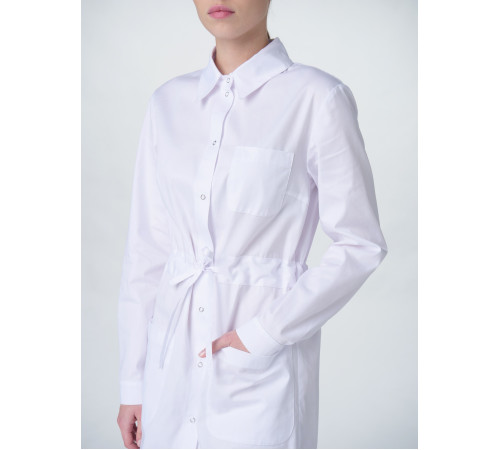 Халат женский Сансара-001 (тк.Смесовая,160) MedLine, белый в Евпатории