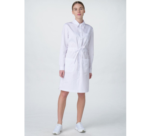 Халат женский Сансара-001 (тк.Смесовая,160) MedLine, белый в Евпатории